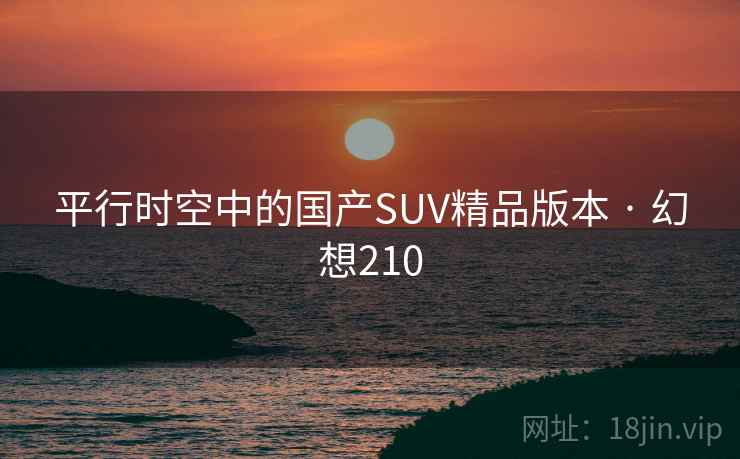 平行时空中的国产SUV精品版本 · 幻想210  第2张